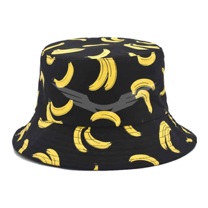 Sombreros de pescador de doble cara unisex al por mayor 100% algodón protección solar logotipo personalizado impreso Lona de seda estilo pescador informal - Product Image 1