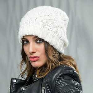 Gorros de Invierno para Mujer, Gorro de Lana con Forro Polar, Gorro Grueso de Punto Trenzado, Gorro de Nieve para Mujer, Diseño 100% Personalizado, Precio al por Mayor - Product Image 4