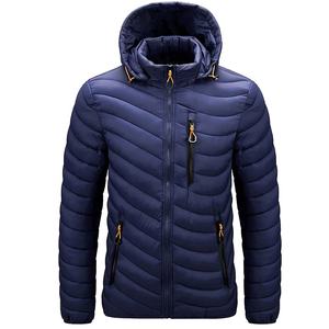 Chaqueta acolchada para hombre, Parkas con capucha desmontable, alternativa Coa tWith, a prueba de viento, transpirable, OEM, nueva - Product Image 5