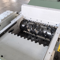 Déchiqueteuse automatique à un seul arbre WELL-Atech avec boîte de vitesses pour déchets plastiques et carton, prix compétitif