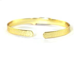 <b>Blue</b> <b>Sapphire</b> Raw Bangle, 18k Gold Electroplated <b>Bracelet</b>, February Birthstone Cuff <b>Bracelet</b> - Product Image 6