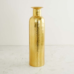 Acube Industries High End Handmade Digital Printed 1 Color Metal Tabletop <b>Vase</b> for Home Decor and Festival Use - Product Image 3