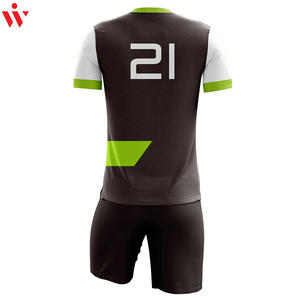 Camiseta de fútbol de manga corta con estampado de logotipo personalizado, pantalones cortos de entrenamiento, uniformes de fútbol de alta calidad para niños y adultos, corte automatizado - Product Image 3