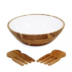 Wooden Round Serving <b>Bowl</b> Excellent Quality Handmade Designer <b>Soup</b> <b>Bowl</b> Classic Stylish Wholesale New Wood Serving <b>Bowl</b> - Product Image 3