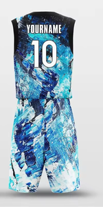 Ensemble d'uniformes d'équipe de basketball personnalisé, imprimé par transfert thermique, respirant, à séchage rapide, maillot et short de sport, tenue pour jeunes et adultes - Product Image 6