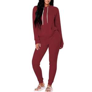 Chándal personalizado para mujer, conjunto de chándal, chándal rosa con bordado desgastado, Sudadera con capucha, trajes deportivos de ocio, chándal deportivo - Product Image 3