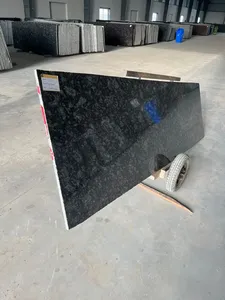 Losa de granito del Norte majestuoso negro de alta calidad pulida para decoración Interior Exterior proveedor indio losa de piedra Natural - Product Image 5