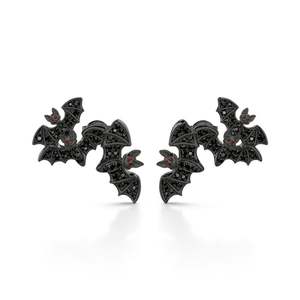 Pendientes de Plata de Ley Jeulia con Forma de Murciélago - Joyería de Insectos con Perlas Vintage de Moda para Fiestas o Regalos - Product Image 1