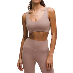 Sujetador deportivo para mujer, talla grande, ultra suave, con sensación de segunda piel, cuello redondo, espalda en U, sin aros, top de yoga, corte bajo, para dormir, ropa interior, gimnasio, uso frontal - Product Image 1
