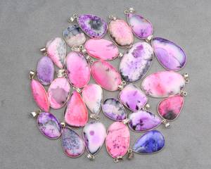 Natural Pink Dendrite <b>Opal</b> Crystal Jewelry Silver Overlay <b>Necklace</b> <b>Pendants</b> Hippie Vintage <b>Pendant</b> for Women - Product Image 6