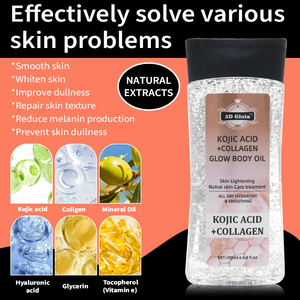 5D Gluta Ácido Kójico orgánico colágeno Gel aceite reparación brillante cuidado de la piel Aceite Corporal África piel vitalizante hidratante antienvejecimiento - Product Image 4