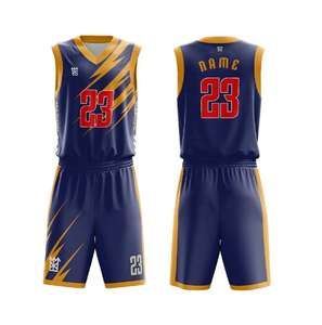 Vente en gros d'uniformes de basket-ball pour jeunes bon marché par sublimation uniformes de basket-ball personnalisés de haute qualité/uniformes en maille - Product Image 6