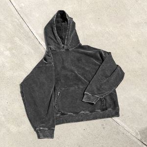 Sweats à capuche hommes lavage à l'acide Harajuku Hip Hop pull sweat à capuche Vintage Streetwear décontracté à manches longues couverture en coton à capuche - Product Image 2