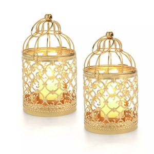 Lanterne à suspendre en métal, vintage et moderne, faite à la main, pour Noël/mariage/fête - Product Image 1