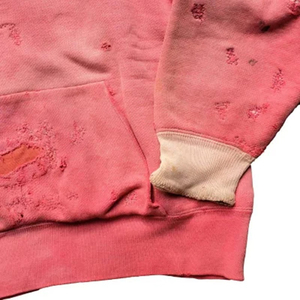 เสื้อฮู้ดผ้าเกล็ดปลาแบบวินเทจผ้าเฟรนซ์เทอร์รี่100% สำหรับผู้ชาย - Product Image 3