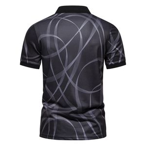 Polos de algodón de alta calidad con logotipo personalizado para hombre, ropa deportiva informal transpirable de talla grande, polos de moda callejera para hombre - Product Image 3
