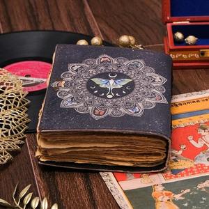 Vintage hecho a mano A5 libro de hechizos Shas diario espiral estilo Agenda organizador Cierre de bloqueo logotipo personalizado cubierta de papel caja de regalo embalaje - Product Image 3