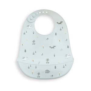 Babero de Silicona con Diseño de Bosque Azul, Accesorio Elegante para la Hora de Comer de los Niños - Product Image 1