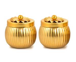 Stylish Stainless Steel Dry Fruit Container Set <b>with</b> <b>Lids</b>, Durable Rustproof <b>Storage</b> <b>Boxes</b> for Home, Party and Gifting - Product Image 1