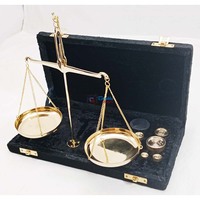 Balance de pesée nautique en laiton, décoration de bureau, faite à la main, polie, personnalisée, longue durée de vie, idée cadeau de Noël, ensemble décoratif