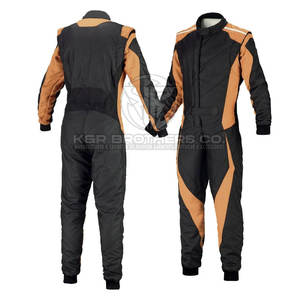 Traje de carreras Go Kart con logotipo personalizado con rodillas reforzadas y ajuste ergonómico para corredores profesionales - Product Image 6