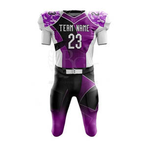 Uniforme de football américain à bas prix de haute qualité en uniforme de football américain en polyester 100% - Product Image 1