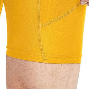 Precio barato Gimnasio Fitness Wear Pantalones cortos de compresión para hombres Diseño único Hombres Pantalones cortos de compresión en color sólido - Product Image 6