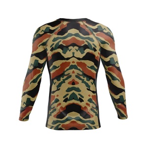 Rashguard à manches courtes respirant pour homme imprimé avec protection UPF50+ - Product Image 5