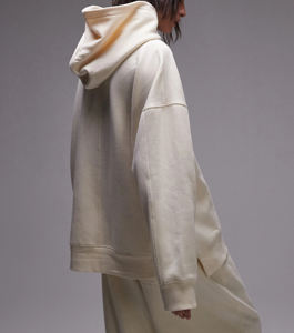 Sweat à capuche respirant grande taille avec logo personnalisé personnalisation vêtements décontractés d'hiver pull noir surdimensionné streetwear sweats à capuche pour femmes - Product Image 2