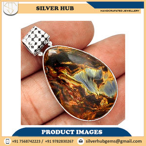 ที่สวยงาม925เงินสเตอร์ลิง Pietersite จี้ที่ทำด้วยมือสำหรับการขายในราคาที่ดีที่สุด - Product Image 6