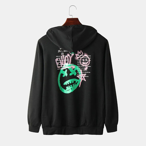 Hombres 100% algodón sólido pulóver Sudadera con capucha OEM fabricante diseño personalizado ecológico transpirable cálido polar Streetwear Casual - Product Image 2
