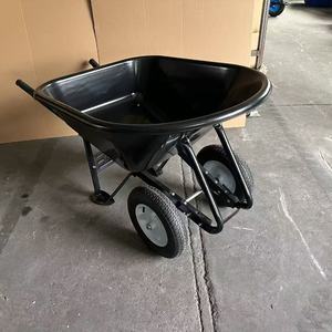 निर्माण निर्माण 210 लिए ठोस पहियों के साथ एल प्लास्टिक व्हीलबारो के साथ एल प्लास्टिक व्हीलबारो सीधे हैंडल बैरो गाड़ी - Product Image 6