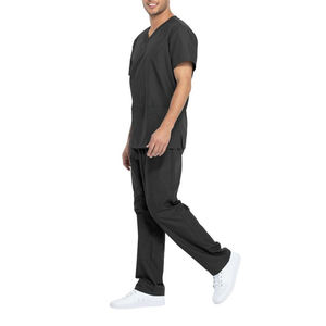 Color gris gran oferta antiarrugas lavable suave enfermera Scrubs Hospital médico Scrubs mujeres enfermería Jogger Scrubs uniformes conjuntos - Product Image 3