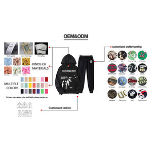 Conjunto Deportivo Personalizado para Hombre, Pantalones Deportivos y Sudadera con Capucha Estampados, Ropa Deportiva Lavada para Hombre, Conjunto Completo para el Hogar - Product Image 3