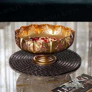 Bol Urli en laiton fraîchement conçu pour la cuisine et le plat de service avec pot de service décoratif polonais brillant - Product Image 4