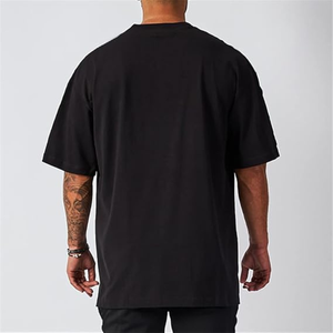 Débardeurs en coton pour hommes à épaules tombantes, coupe ample, style hip-hop, logo personnalisé, streetwear, respirant, haute qualité, OEM - Product Image 4
