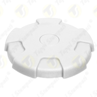 Bouchon de remplissage de gaz blanc d'accouplement à baïonnette D.76 pour réservoir de carburant de dériveur de bateau marin Ventilation naturelle en plastique et acier inoxydable