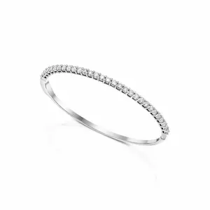 Argent 925 Diamant Moissanite taillé 1ct Argent sterling 925 élégant - Product Image 1