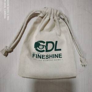 Promotional Wholesale Small Organic Cotton <b>Tote</b> Canvas <b>Fabric</b> Drawstring Packaging Custom Gift <b>Bags</b> - Product Image 5