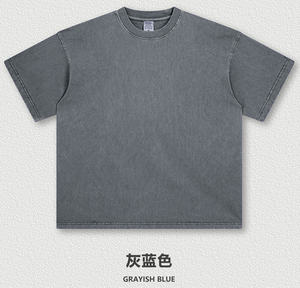 เสื้อยืดแขนสั้นสำหรับผู้ชายผ้าฝ้ายหนัก270ก. สำหรับชายชายหญิงทำโลโก้แบบวินเทจตามสั่ง2025 - Product Image 6