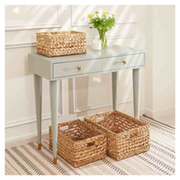 Panier de rangement en rotin durable, tissé à la main, écologique, esthétique, gain de place, multifonction, fabriqué au Vietnam, OEM ODM