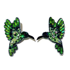 Pendientes bordados hechos a mano de alta calidad para mujer, tamaño pequeño, diseño clásico, costura cruzada, joyería de moda - Product Image 3