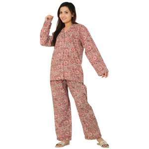 Conjunto de pijama de algodón de verano para mujer, camisa y pantalones de gasa floral, ropa de dormir ligera, dama de honor Ideal o regalo de cumpleaños - Product Image 3