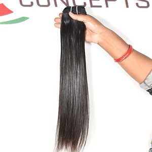 Extensions de cheveux humains Remy lisses vietnamiennes, meilleur prix de gros, cheveux indiens bruts, mèches tirées individuellement, directement de l'usine - Product Image 1