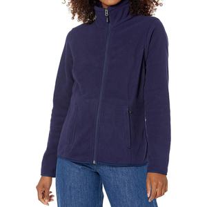 Chaqueta corta de algodón polar con cremallera completa para mujer, chaqueta cálida de invierno de manga larga con cuello levantado, chaqueta de invierno con cremallera corta de Sherpa para viento - Product Image 5