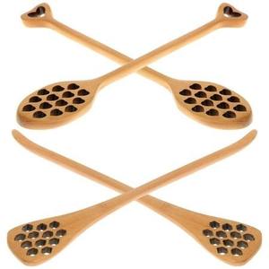 Cuillère à miel en bois Articles d'ustensiles de cuisine faits à la main Articles de service au miel en bois par ArtisanVibe - Product Image 4