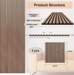 Panneaux acoustiques modernes écologiques insonorisants pour la décoration intérieure avec feutre de polyester et noyau en caoutchouc – Fabricant en gros du Vietnam - Product Image 5