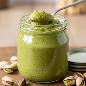 Pâte à tartiner crémeuse à la pistache, beurre de noix sucré de qualité supérieure pour les recettes de pâtisserie, l'industrie alimentaire et l'exportation - Product Image 1
