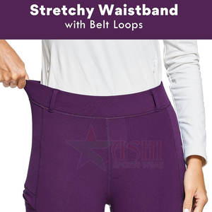 Fournisseur de pantalons d'équitation imperméables et coupe-vent à taille mi-haute, leggings d'équitation pour femmes, vente en gros, directement de l'usine - Product Image 4