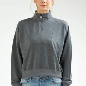 Sudadera Corta para Mujer, Suave, para Invierno, Ropa Deportiva Informal, con Logotipo Frontal, Servicio OEM - Product Image 1